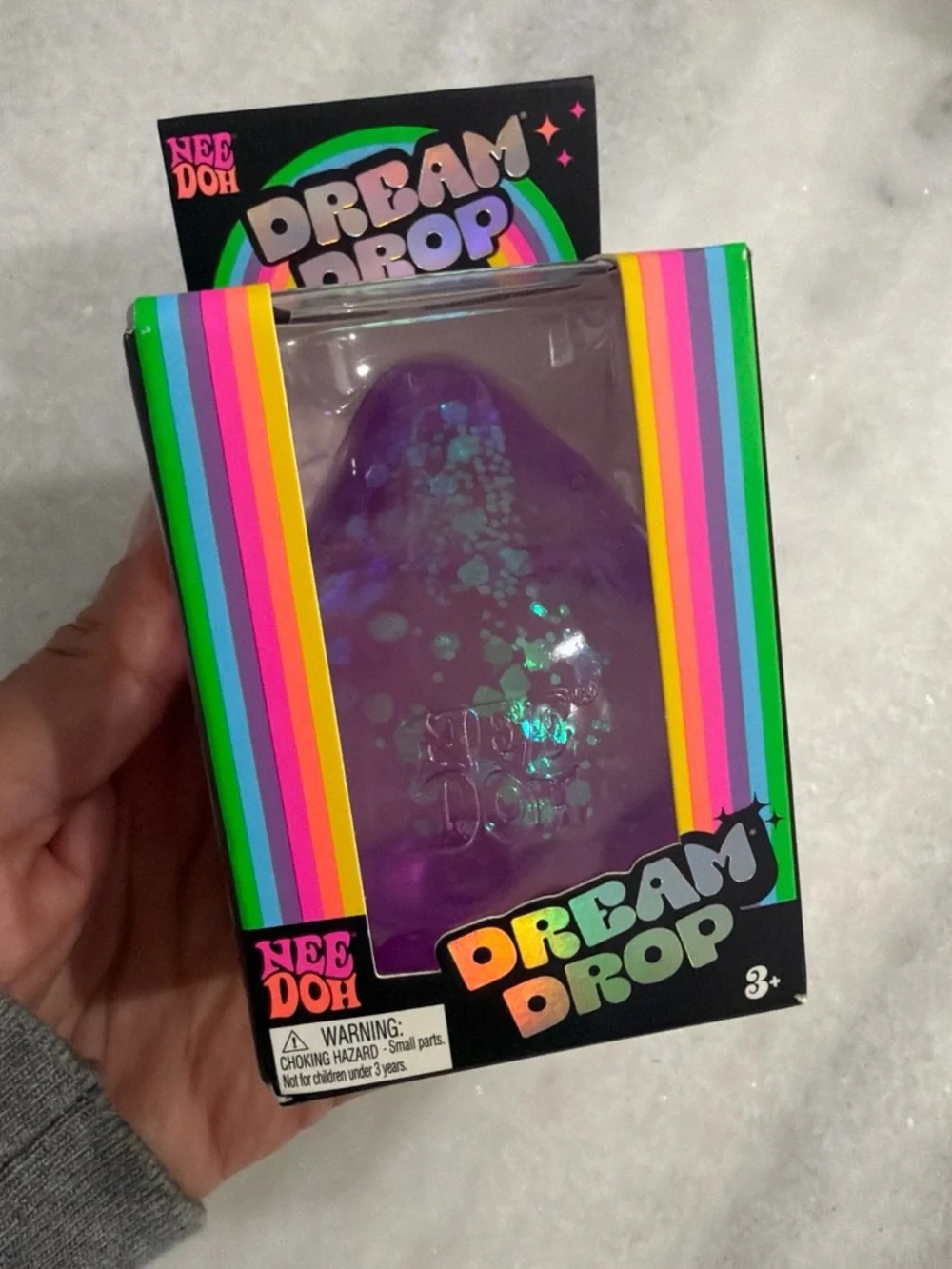 Needoh Dream Drop Purple Sensory Stress Ball